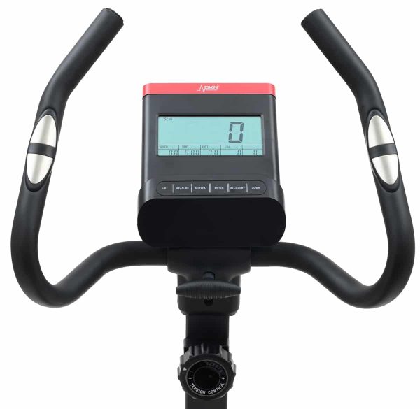 Magbike M-460 with a large digital display and hand contact sensors for heart rate measurement