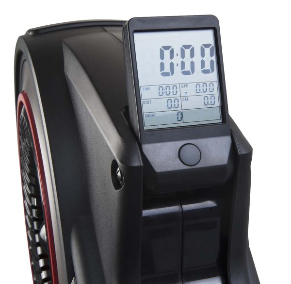 Intuitive LCD Console Displays Workout Time, Calories Burned, and Distance Traveled
