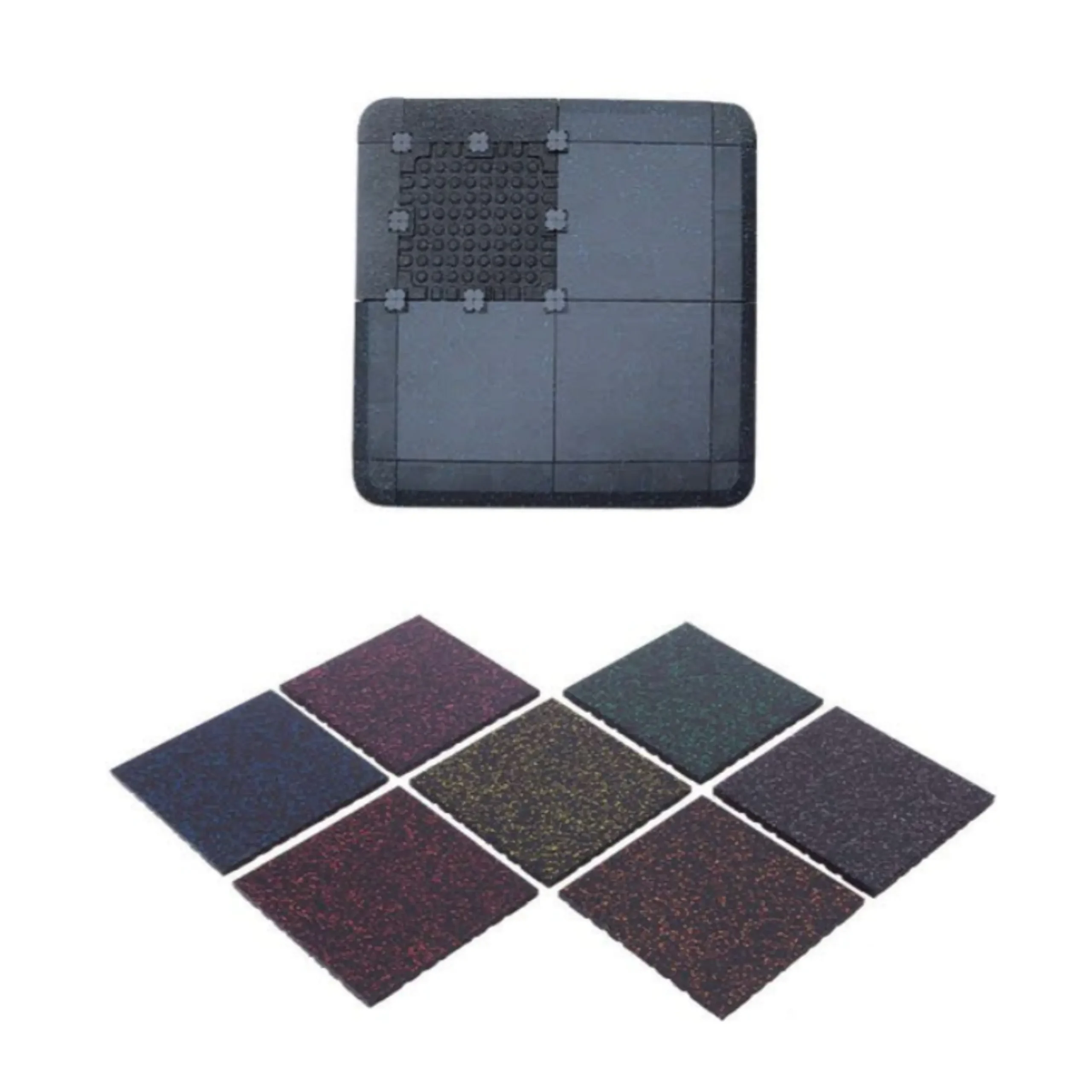 DKN - Flooring - Rubber Tile With Connectors 01